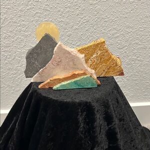 Abstract Mountain Stone Sculpture